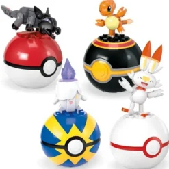 Pokémon Equipo de Fuego Mega Construx con 4 Pokeballs