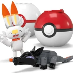 Pokémon Equipo de Fuego Mega Construx con 4 Pokeballs