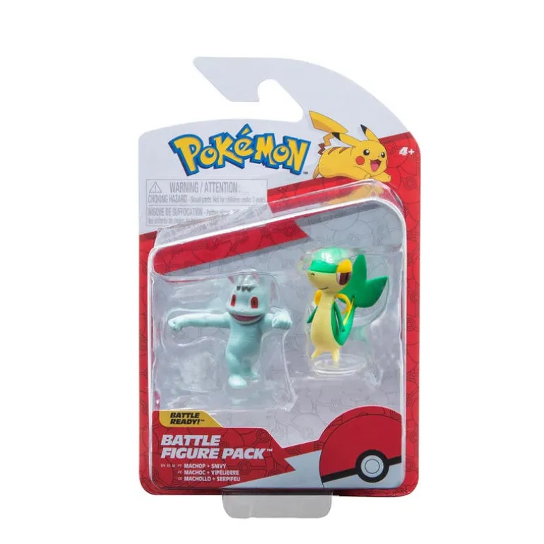 Pokémon Figura de Batalla Machop Y Snivy PKW3504