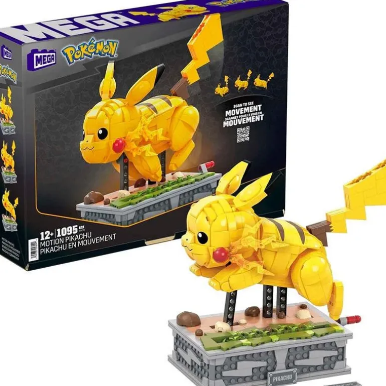 PoKémon Pikachu con Movimento Mega Construx Collector HGC23