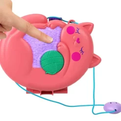 Polly Pocket Bolso de Gato con Departamento con 19 Accesorios