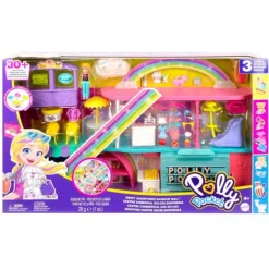 Polly Pocket Centro Comercial Dulce Sorpresa con más de 30 accesorios