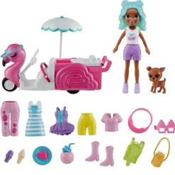 Polly Pocket Disfraz Carrito de Bocadillos Flamingo