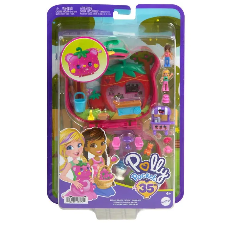 Polly Pocket Estuche de Osito de Fresa