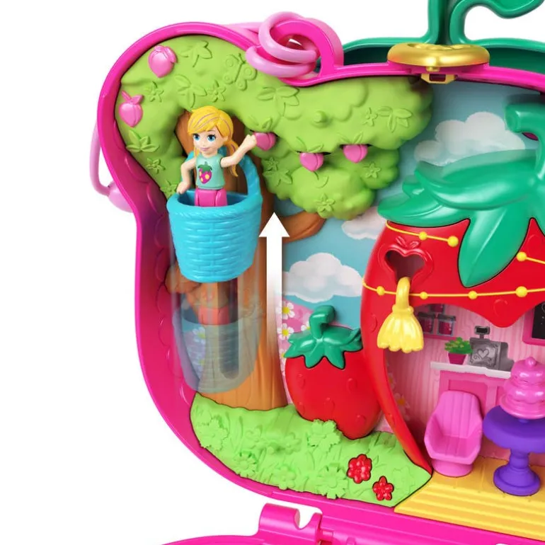Polly Pocket Estuche de Osito de Fresa
