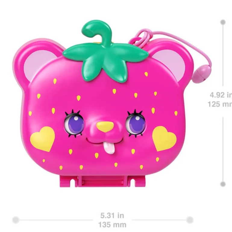 Polly Pocket Estuche de Osito de Fresa