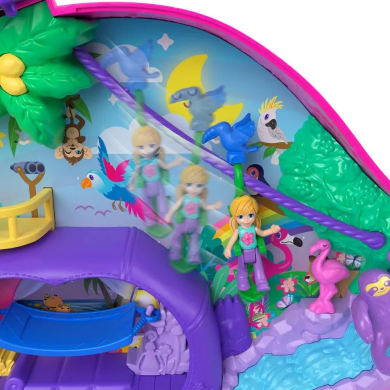 Polly Pocket Estuche Familia de Perezosos