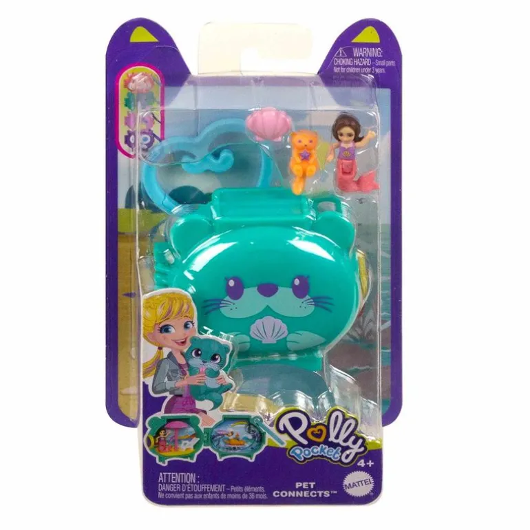Polly Pocket Set de Juegos Mini Mundo de Mascotas Nutria