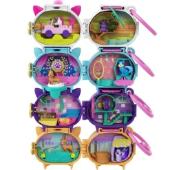 Polly Pocket Set de Juegos Mini Mundo de Mascotas Cebra
