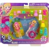 Polly Pocket Set de Juegos Moda de Playa 2 Muñecas con más de 15 accesorios