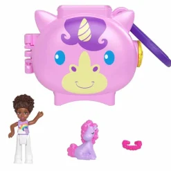 Polly Pocket Set de Juegos Mini Mundo de Mascotas Unicornio