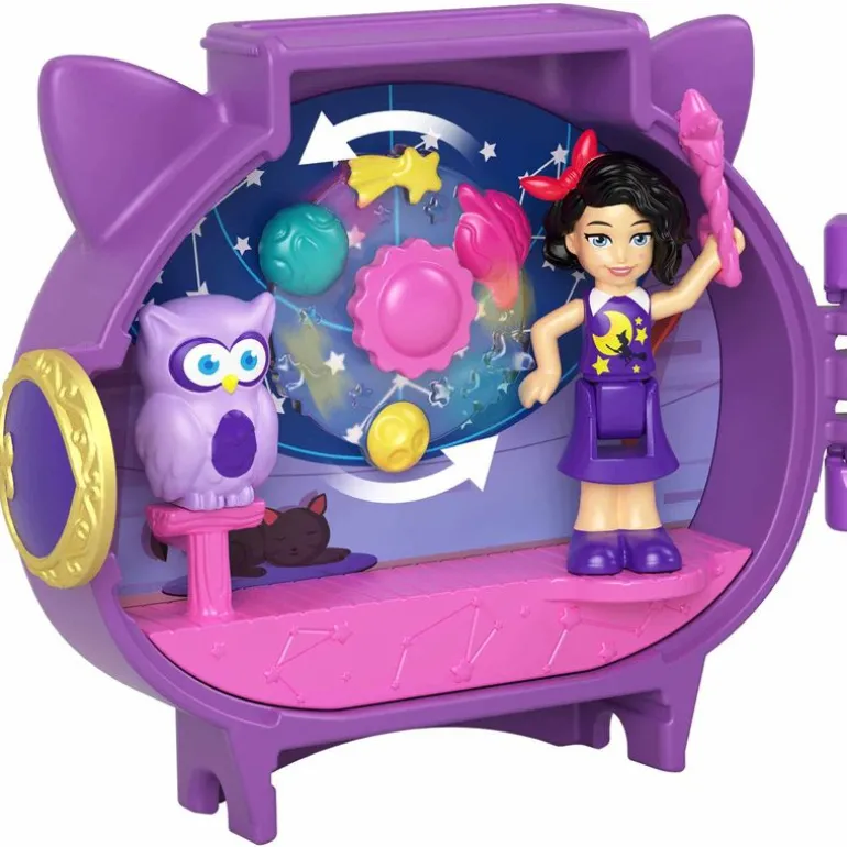 Polly Pocket Set de Juegos Mini Mundo de Mascotas Búho