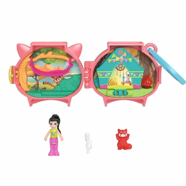 Polly Pocket Set de Juegos Mini Mundo de Mascotas Panda