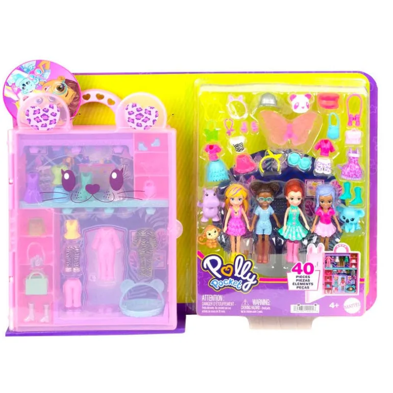 Polly Pocket Súper CloSet de Juegos de Animalitos para Polly y sus amigas.