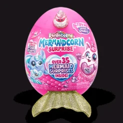 Rainbocorns Huevo Sorpresa con Peluche Mermaidcorn Dorado