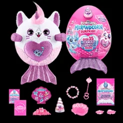Rainbocorns Huevo Sorpresa con Peluche Mermaidcorn Morado