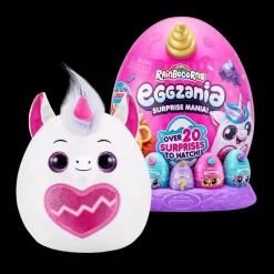 Rainbocorns Huevo Sorpresa Eggzania Gris con 20 Sorpresas