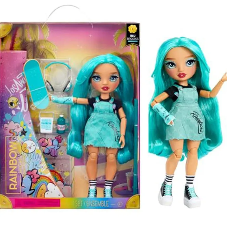 Rainbow High Fashion Doll Teal Outfit Skater
