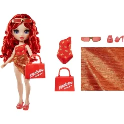 Rainbow High Fashion Doll Swim & Style Fashion Doll- Ruby