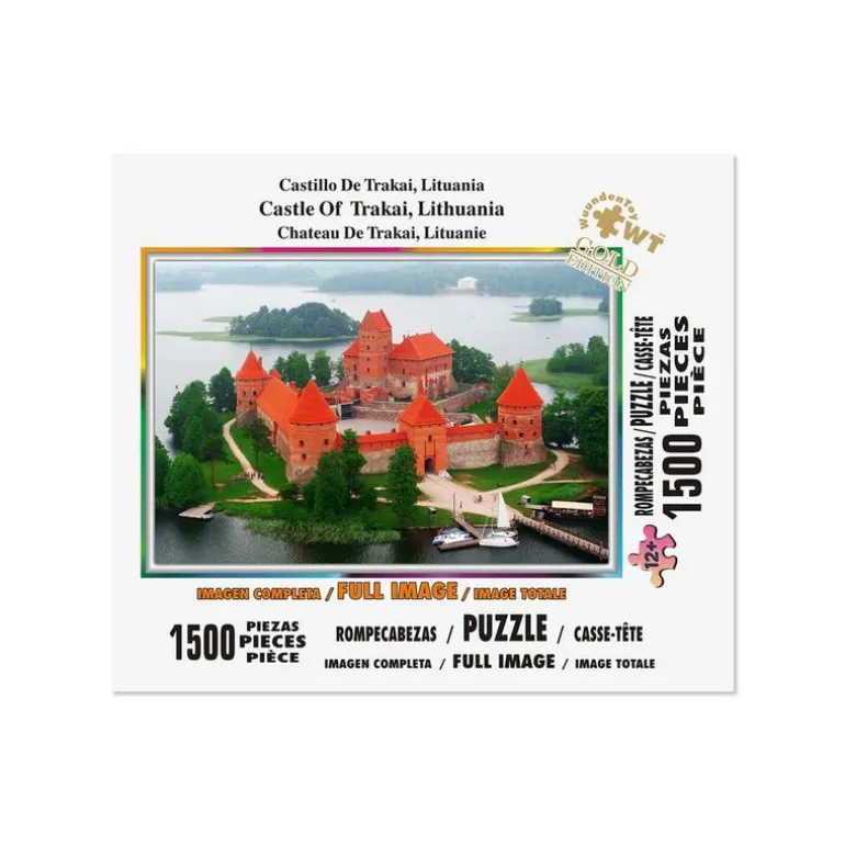 Rompecabezas Castillo De Trakai, Lituania de 1500 Piezas
