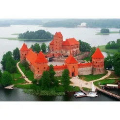 Rompecabezas Castillo De Trakai, Lituania de 1500 Piezas