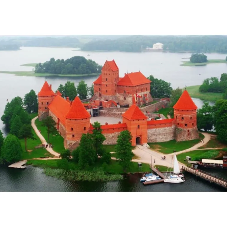 Rompecabezas Castillo De Trakai, Lituania de 1500 Piezas