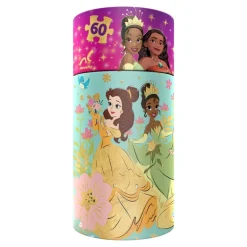 Rompecabezas Disney Princesas estuche de Tubo 60 Piezas