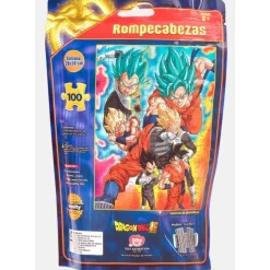 Rompecabezas Dragon Ball Súper Caja Metálica 100 Piezas