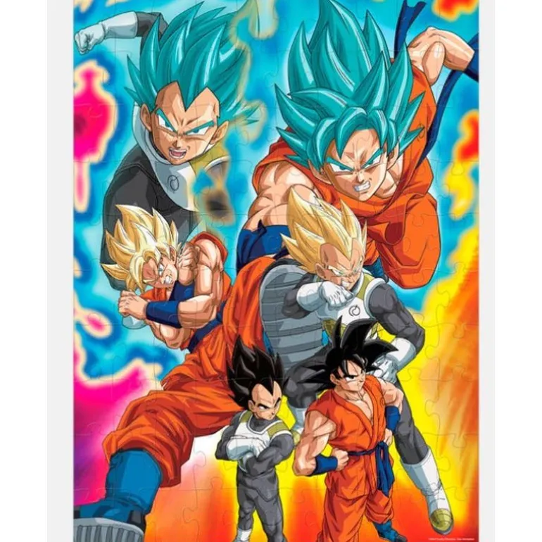 Rompecabezas Dragon Ball Súper Caja Metálica 100 Piezas