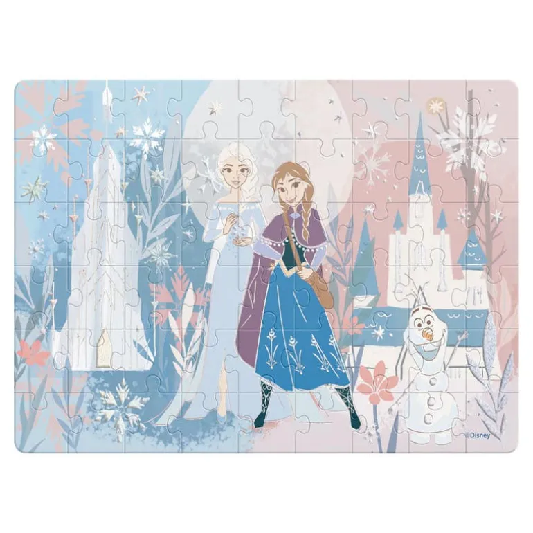 Rompecabezas Frozen, Estuche de Tubo 60 Piezas