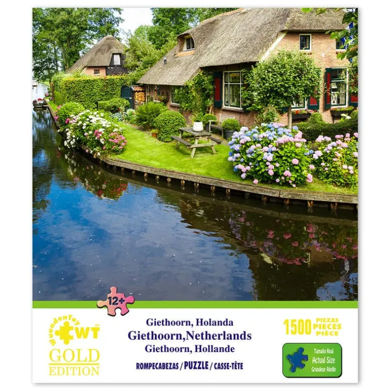 Rompecabezas Giethoorn, Holanda de 1500 Piezas