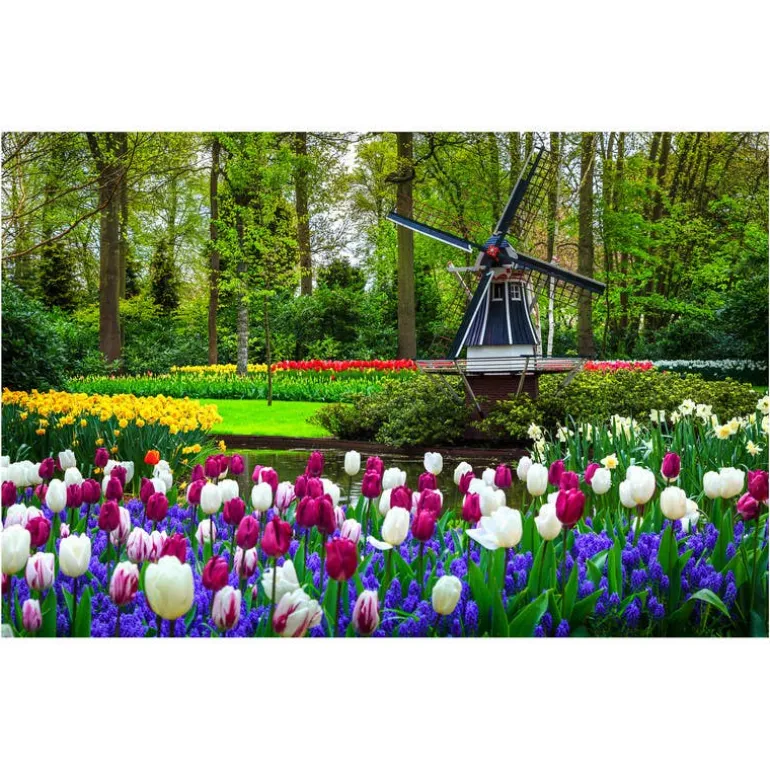Rompecabezas Jardín Botánico Keukenhof, Holanda de 1500 Piezas
