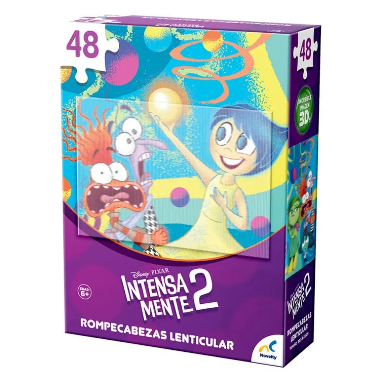 Rompecabezas Lenticular Intensamente 2 para Colorear 48 Piezas