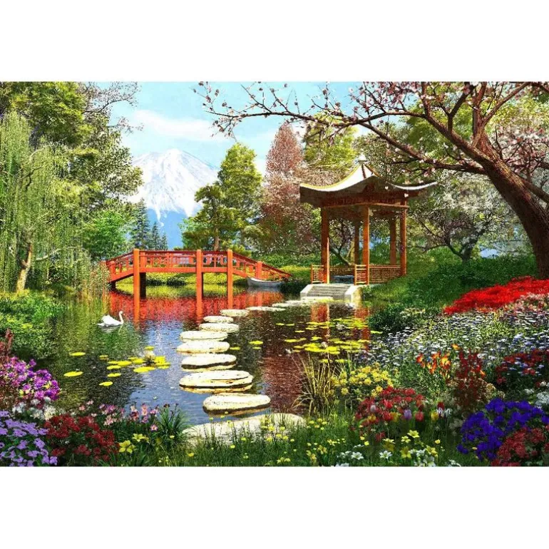 Rompecabezas Los Jardines De Fuji de 1000 Piezas