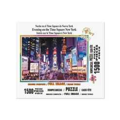 Rompecabezas Noche En El Time Square De NY de 1500 Piezas