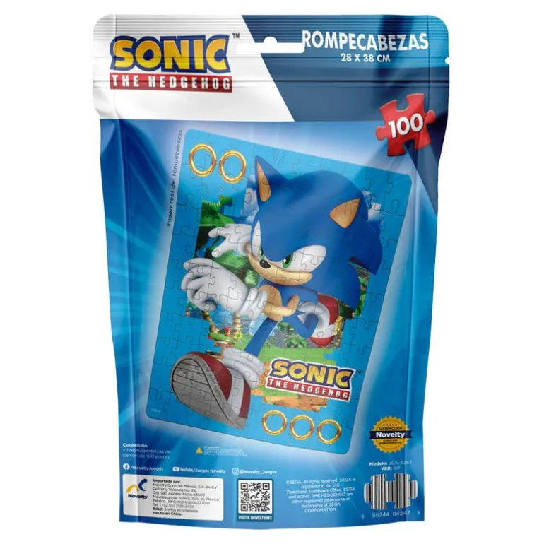Rompecabezas Sonic Tthe Headehogh 100 Piezas