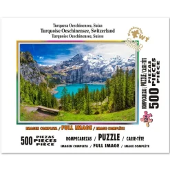 Rompecabezas Turquesa Oeschinensee, Suiza de 500 Piezas