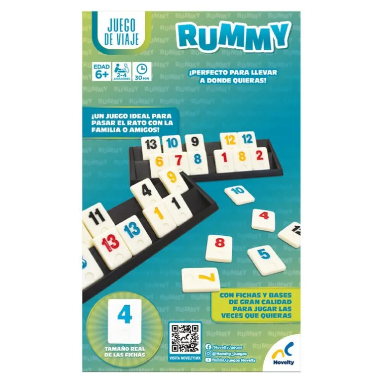 Rummy Juego de Mesa para Viaje