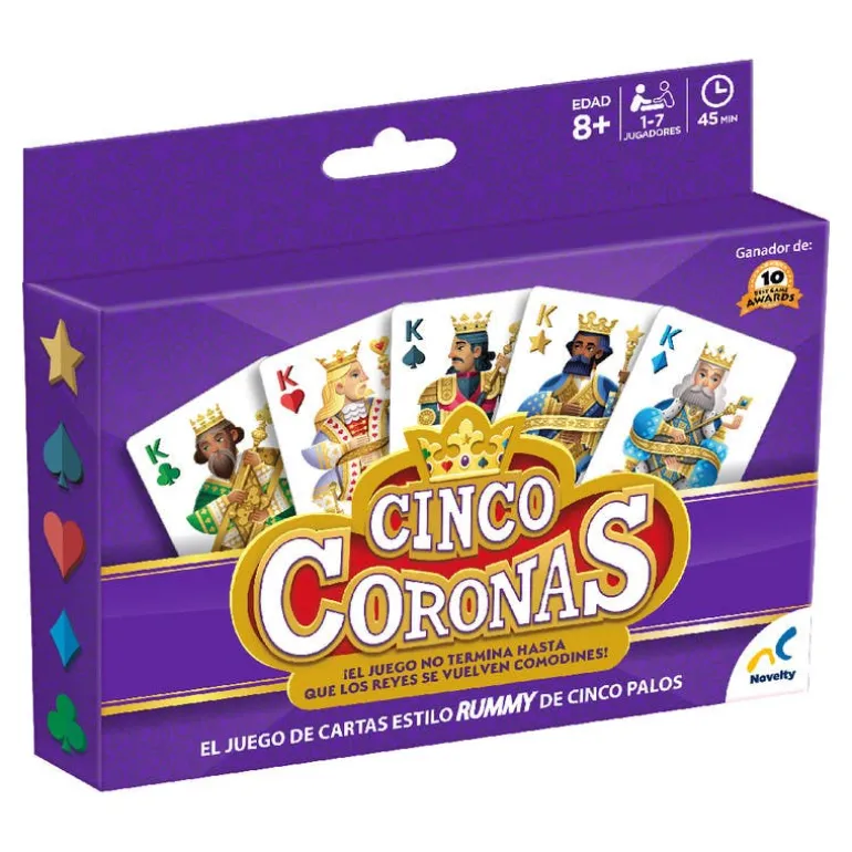 Rumy Juego de Cartas Cinco Coronas Juego de Mesa