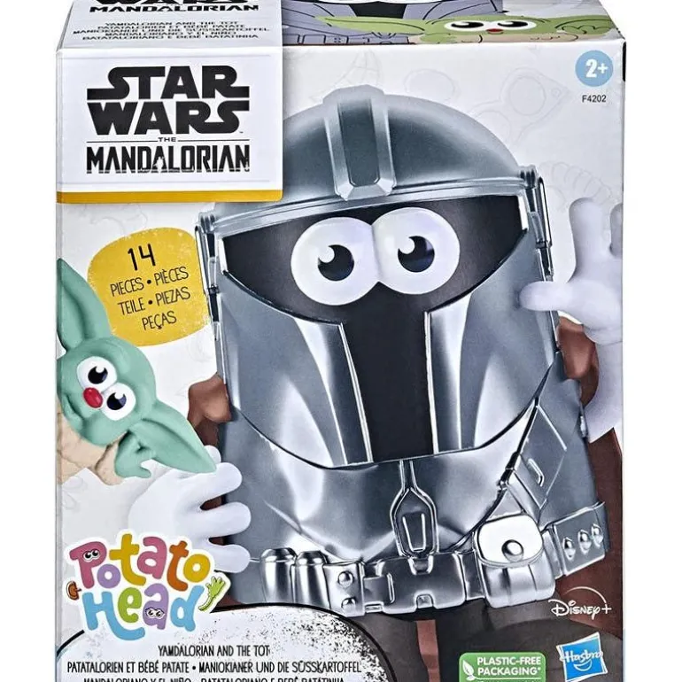 Señor Cara de Papa The Mandalorian con Yoda Bebé