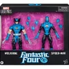Spiderman 2 Pack Wolverine y Spiderman, Fantastic 4 F9051, Figuras de Colección