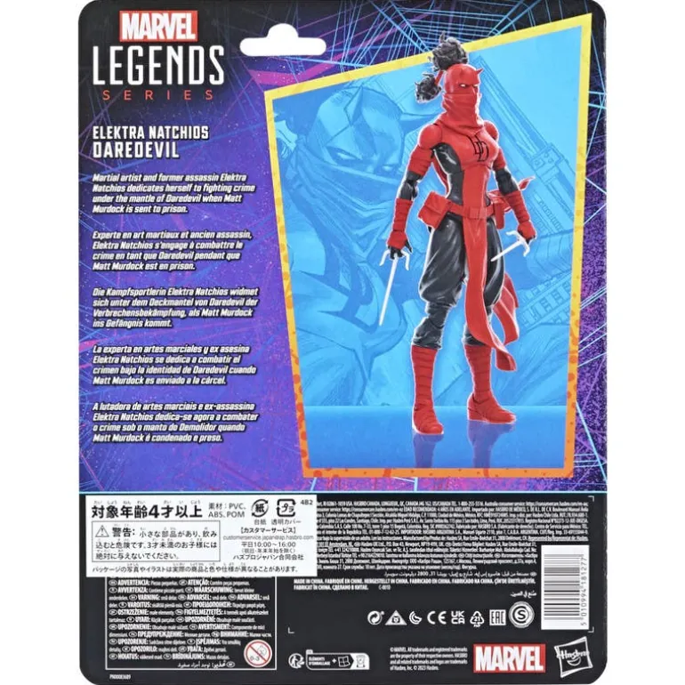 Spiderman Clásico Daredevil Elektra F6572, Figura de Colección