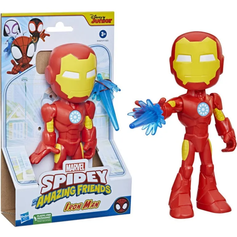 Spiderman Muñeco Iron Man 22.5cms, Spidey y sus Amigos