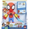 Spiderman Muñeco Spidey con Máscara Desplegable, con Traje Electrónico y Lanza Telarañas
