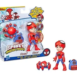 Spiderman Set de Figuras de Trace-E y Spidey con Máscara Desplegable