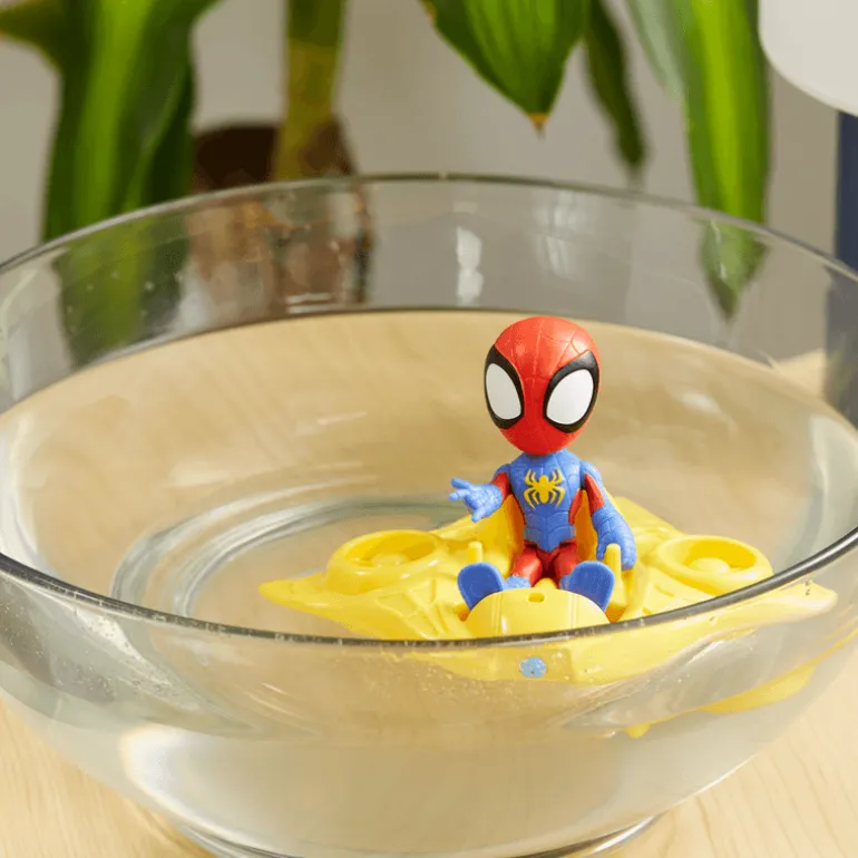 Spiderman Set de Figuras de Spidey con Nave Acuática