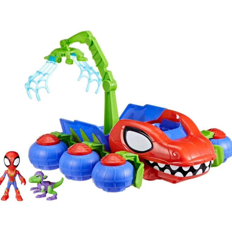 Spiderman Vehículos de Juegos Dino Grúa Arácnida