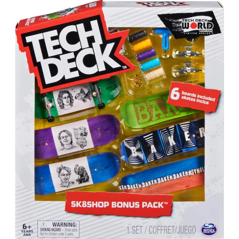 Tech Deck Skate 6 Pack de Patinetas y Accesorios