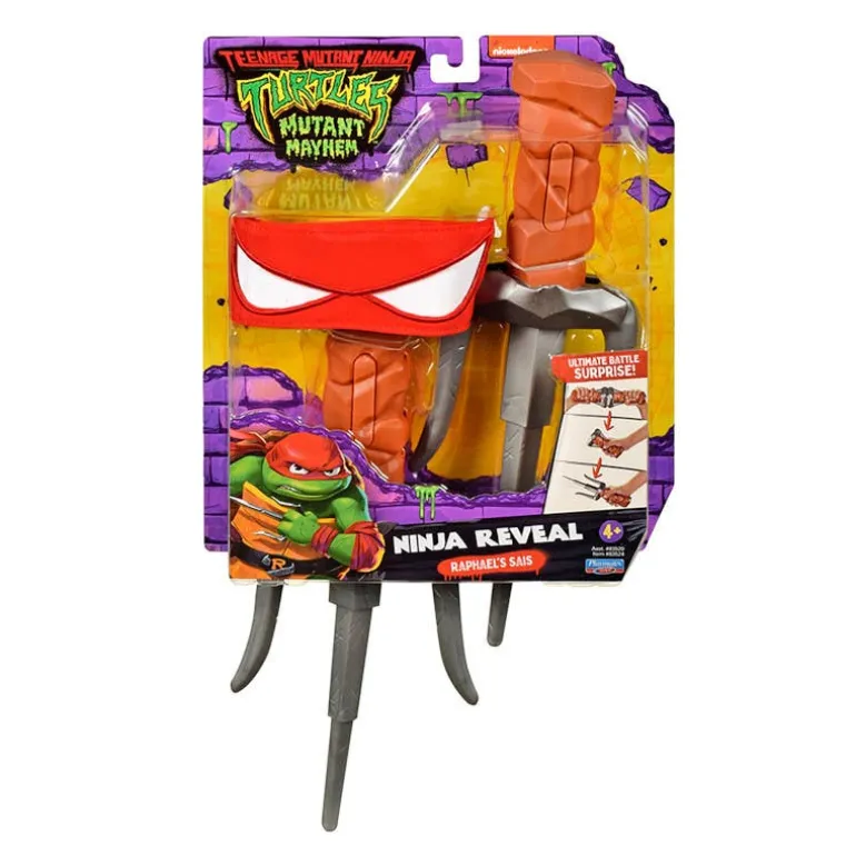Tortugas Ninja Movie Kit Sais con Máscara de Rafael para Niños